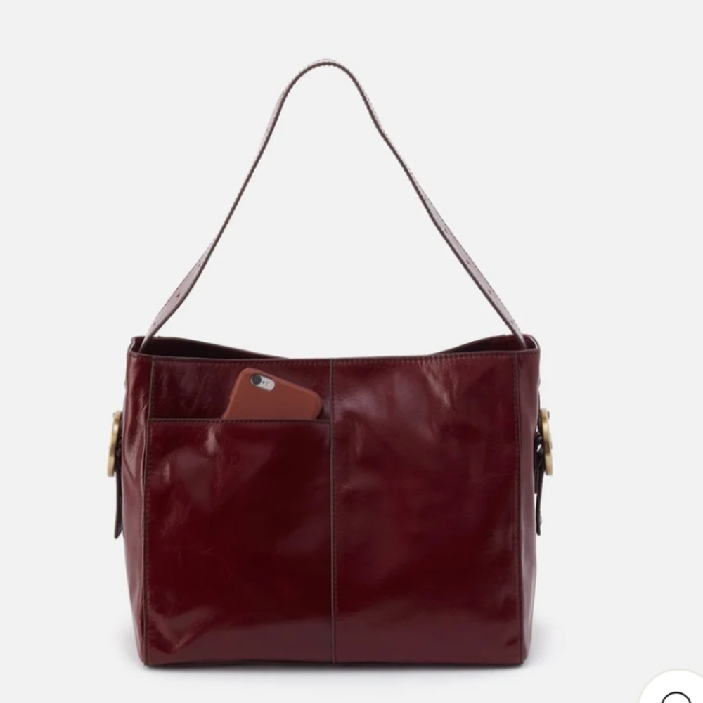 Hobo Render Shoulder Bag Polished Leather
